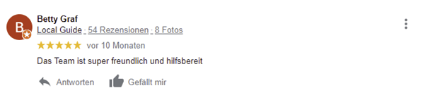 Tolles und hilfsbereites Personal Tolles und hilfsbereites Personal